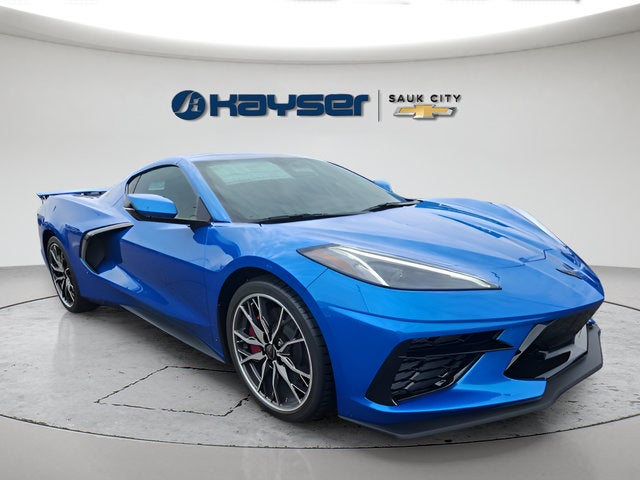 2026 Chevrolet Corvette Stingray 1LT in Riptide Blue Metallic — front three-quarter view
