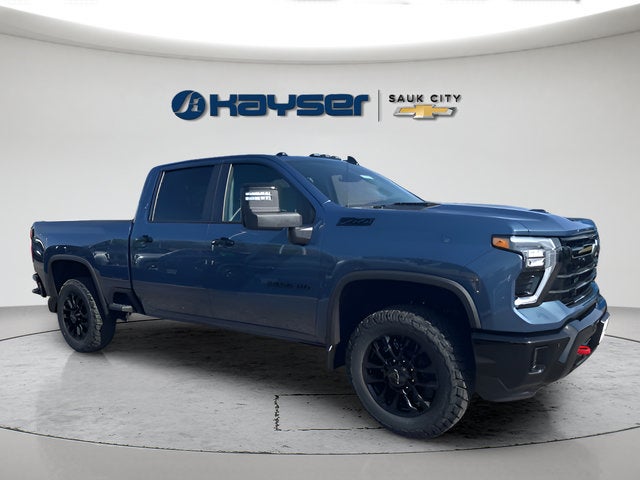 2026 Chevrolet Silverado 2500 HD LT in Lakeshore Blue Metallic — front three-quarter view