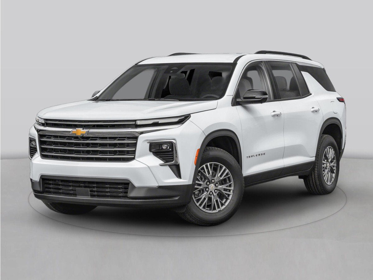 2026 Chevrolet Traverse RS in Mosaic Black Metallic — front three-quarter view