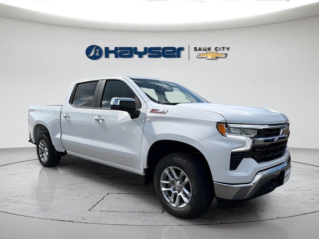 2026 Chevrolet Silverado 1500 LT in Summit White — front three-quarter view