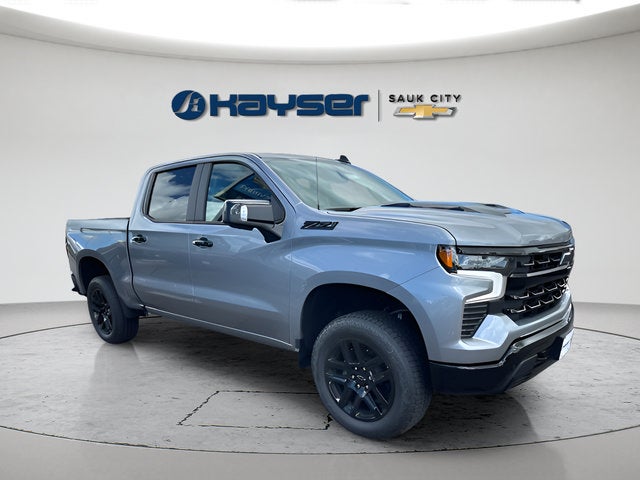 2026 Chevrolet Silverado 1500 LT Trail Boss in Sterling Gray Metallic — front three-quarter view
