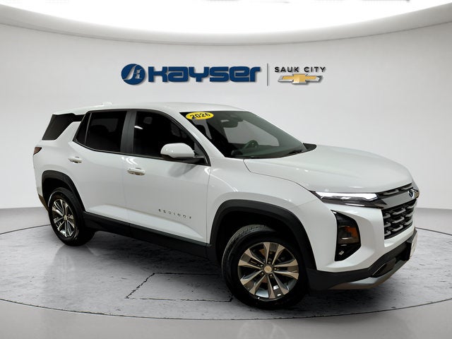 2026 Chevrolet Equinox LT in Summit White — front three-quarter view