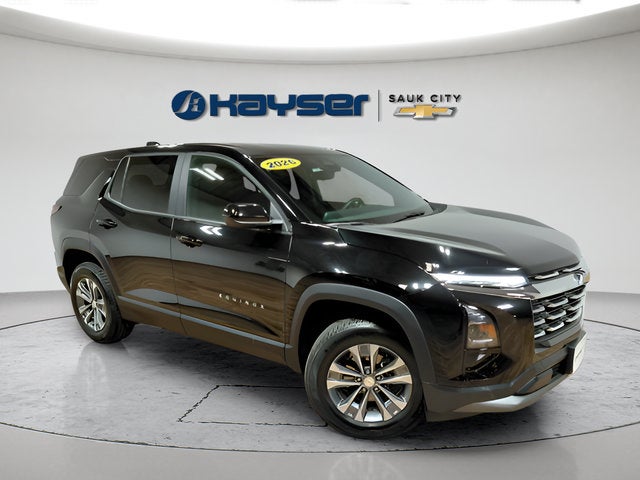 2026 Chevrolet Equinox LT in Mosaic Black Metallic — front three-quarter view