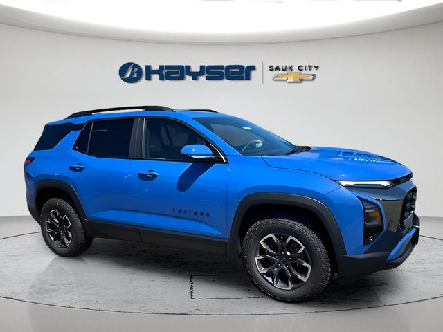 2027 Chevrolet Equinox AWD ACTIV in Reef Blue Metallic — front three-quarter view
