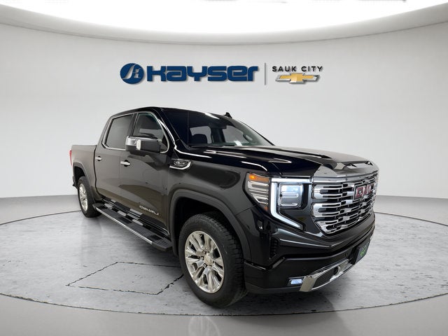 2026 GMC Sierra 1500 Denali in Onyx Black — front three-quarter view