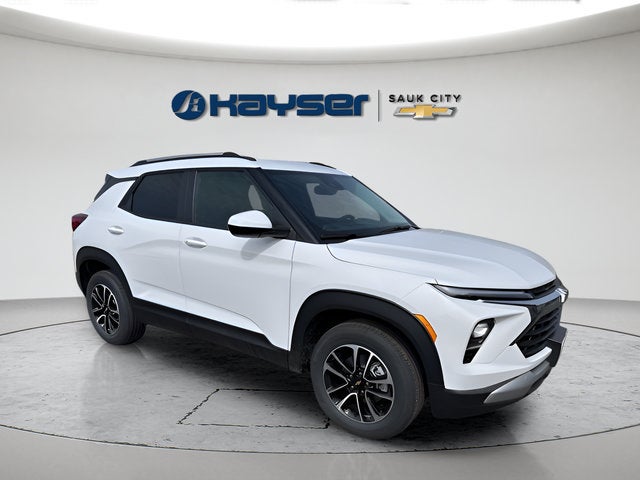 2026 Chevrolet Trailblazer LT in Summit White — front three-quarter view